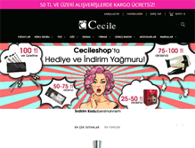Tablet Screenshot of cecileshop.com